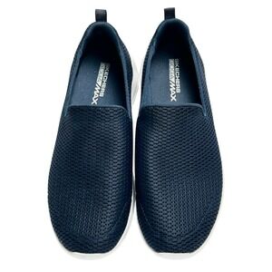 Skechers GOwalk Max‎ Navy Blue Mesh Slip On Comfort Walking Shoes Women's Size 9